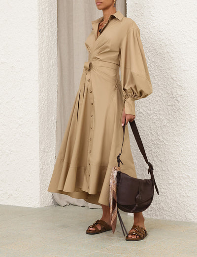 Rebellion Poplin Midi Dress