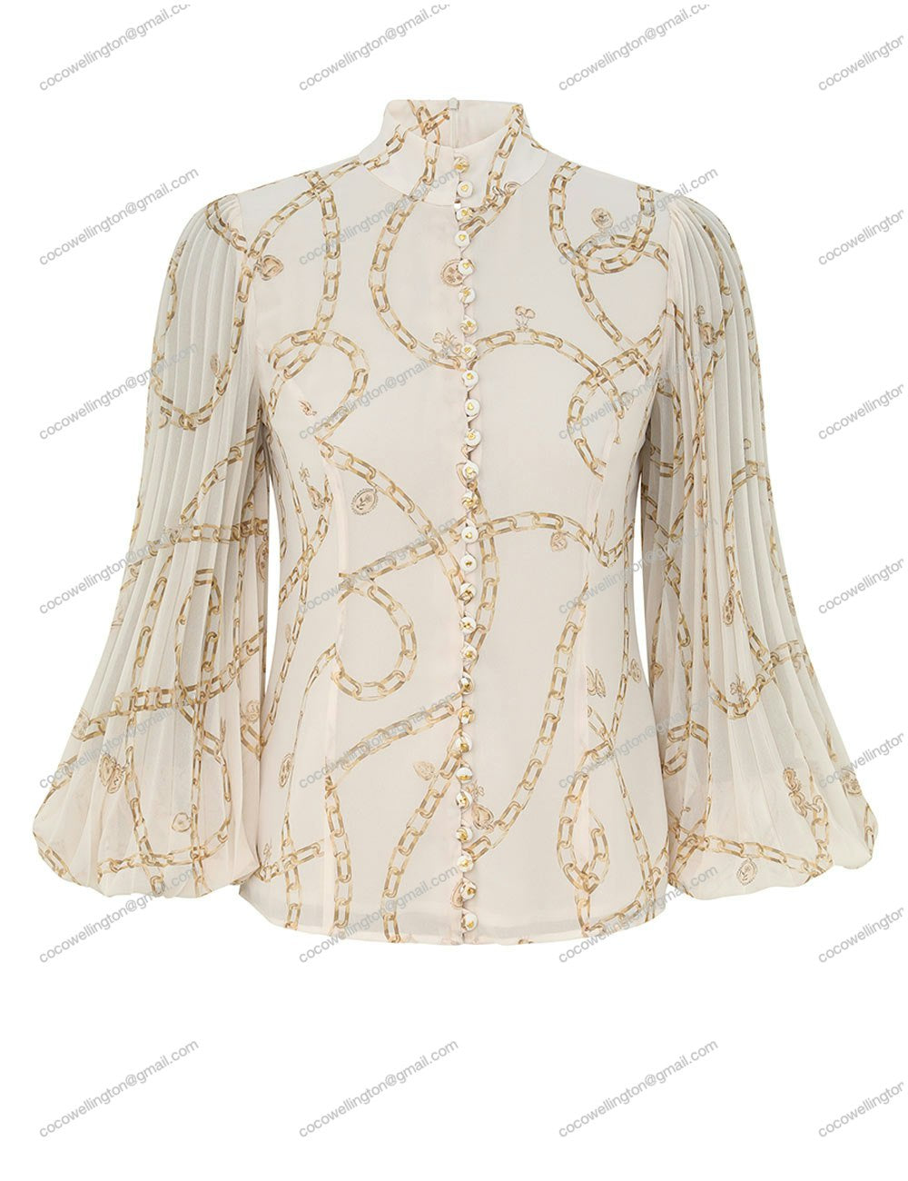 Sunray Pleated Blouse