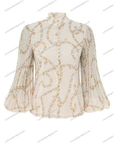 Sunray Pleated Blouse