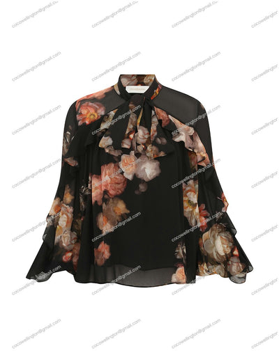 Hypnotic Flutter Blouse