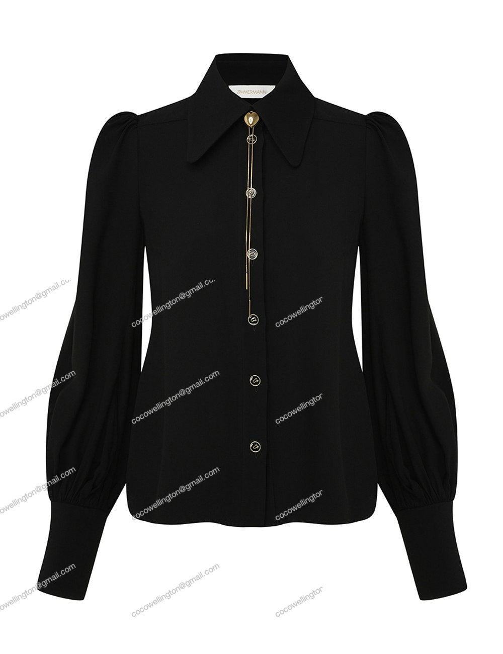 Collared Blouse (Black)