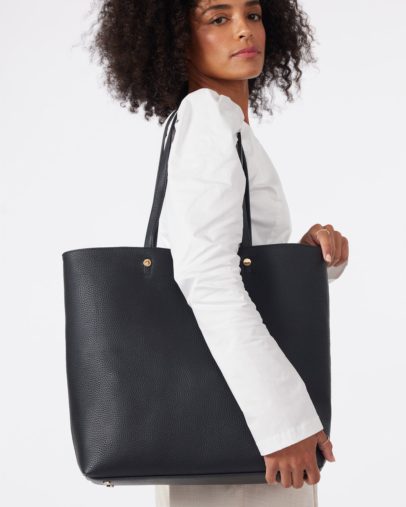CARTER TOTE (BLACK/TAUPE)