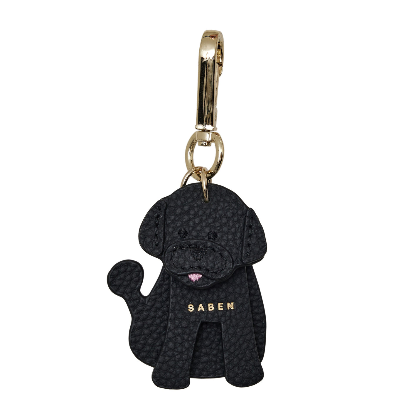 Dog Charm Keyring (Black)