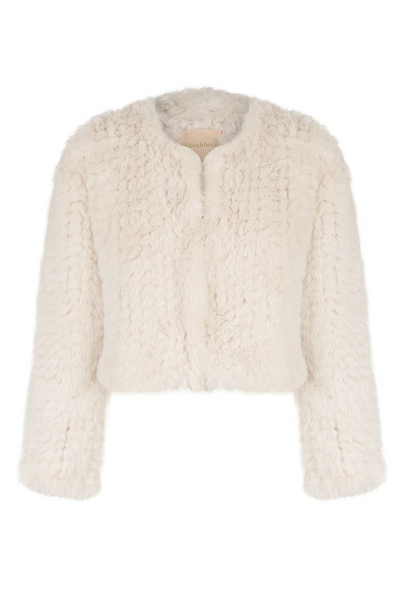 Faux Fur - Lola Crop (Oatmeal)