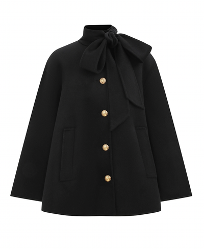 Hypnotic Pussybow Coat (Black)