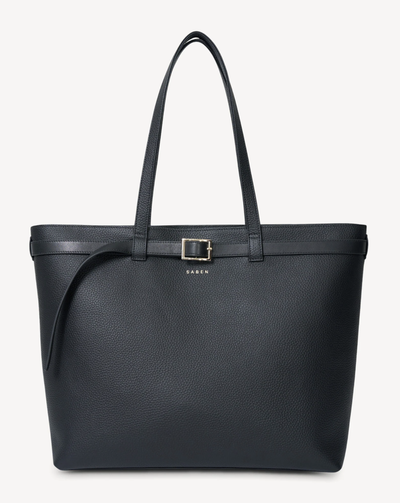 Tia Shoulder Bag (Black + Bronze Interior)