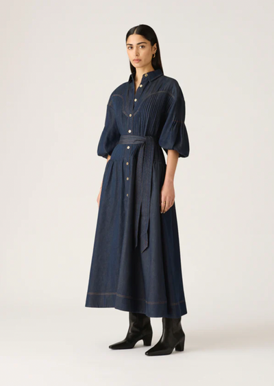 Cleo Denim Dress (Indigo)