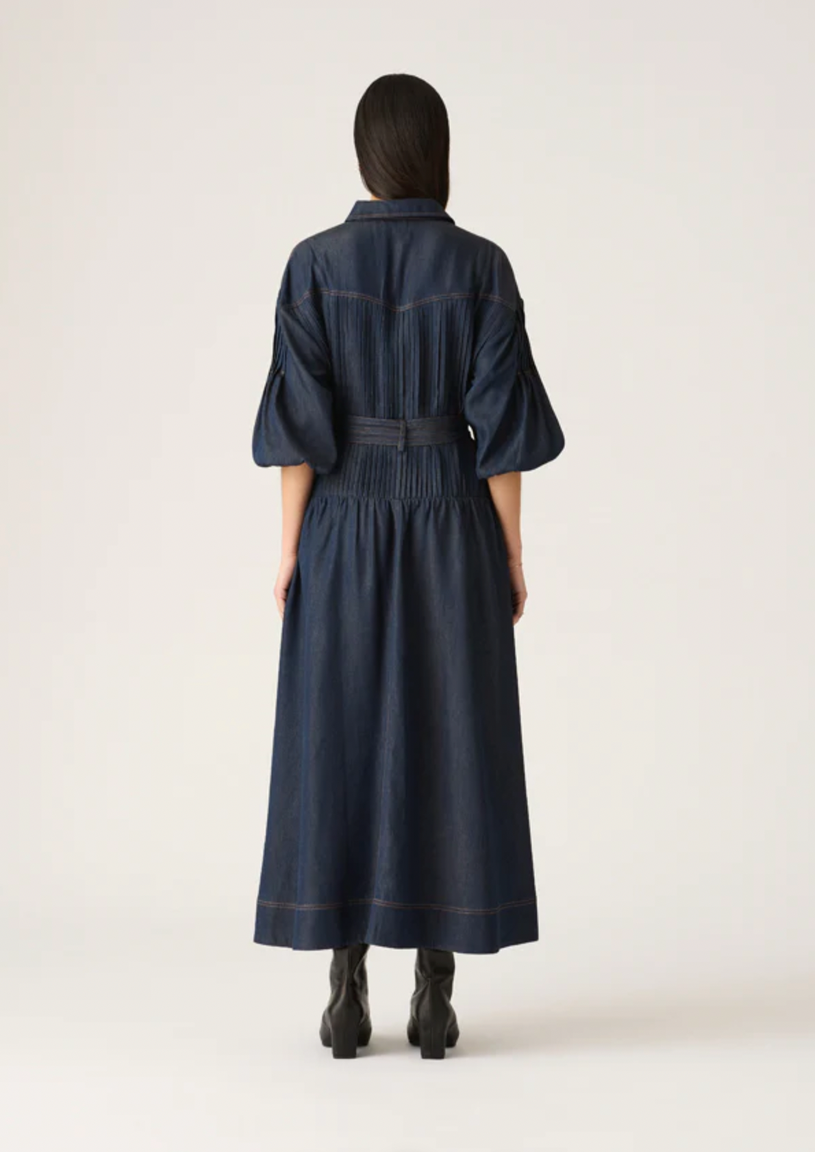 Cleo Denim Dress (Indigo)