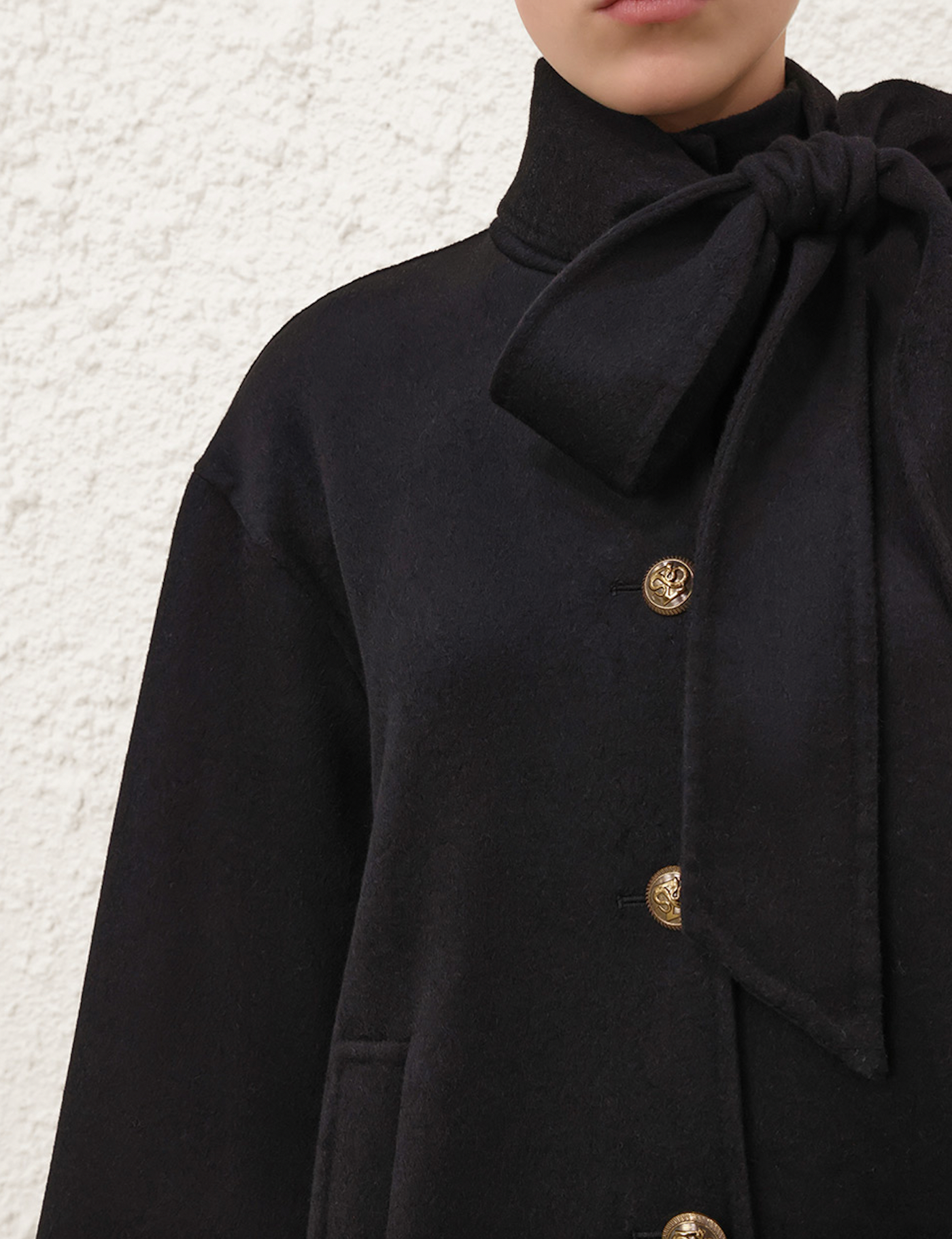 Hypnotic Pussybow Coat (Black)