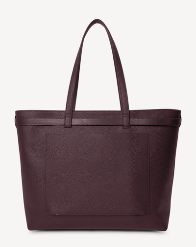Tia Shoulder Bag (Merlot + Bronze Interior)
