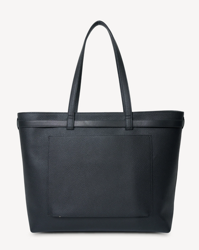 Tia Shoulder Bag (Black + Bronze Interior)