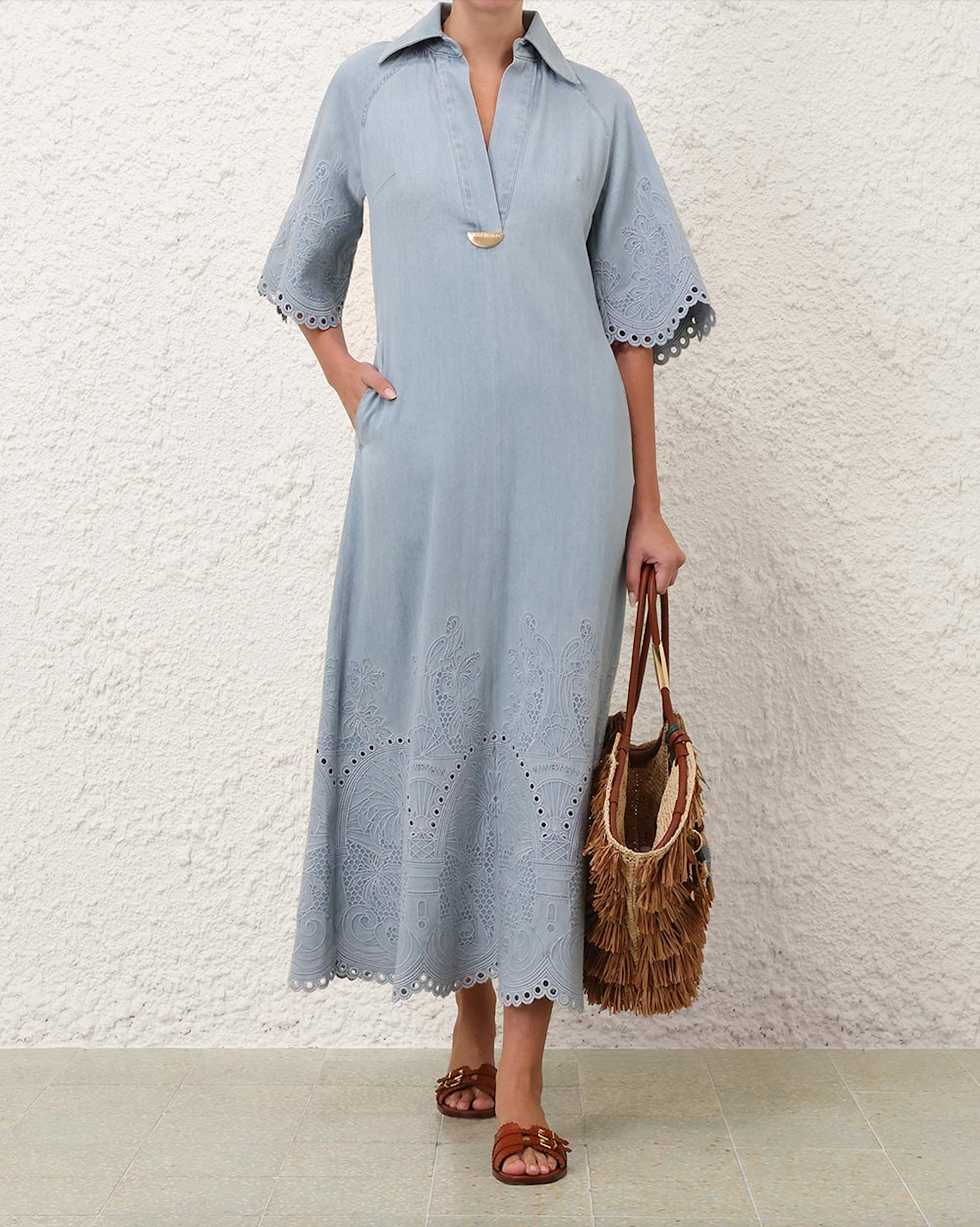 Daylight Denim Midi Dress