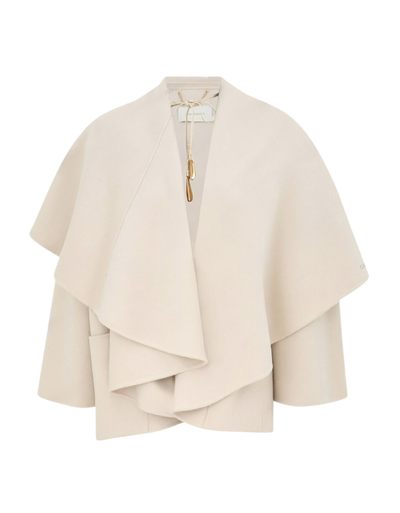 Rebellion Tie Neck Cape Coat