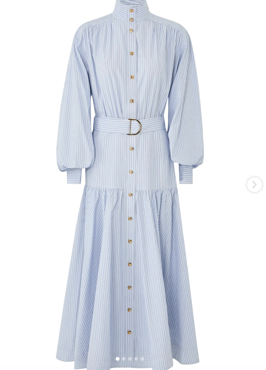 SPECIAL ORDER Stripe Utility Midi Dress