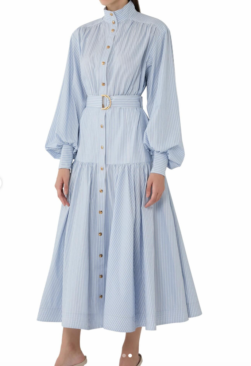 SPECIAL ORDER Stripe Utility Midi Dress