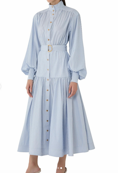 SPECIAL ORDER Stripe Utility Midi Dress