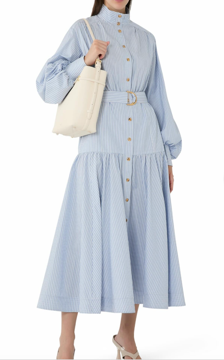 SPECIAL ORDER Stripe Utility Midi Dress