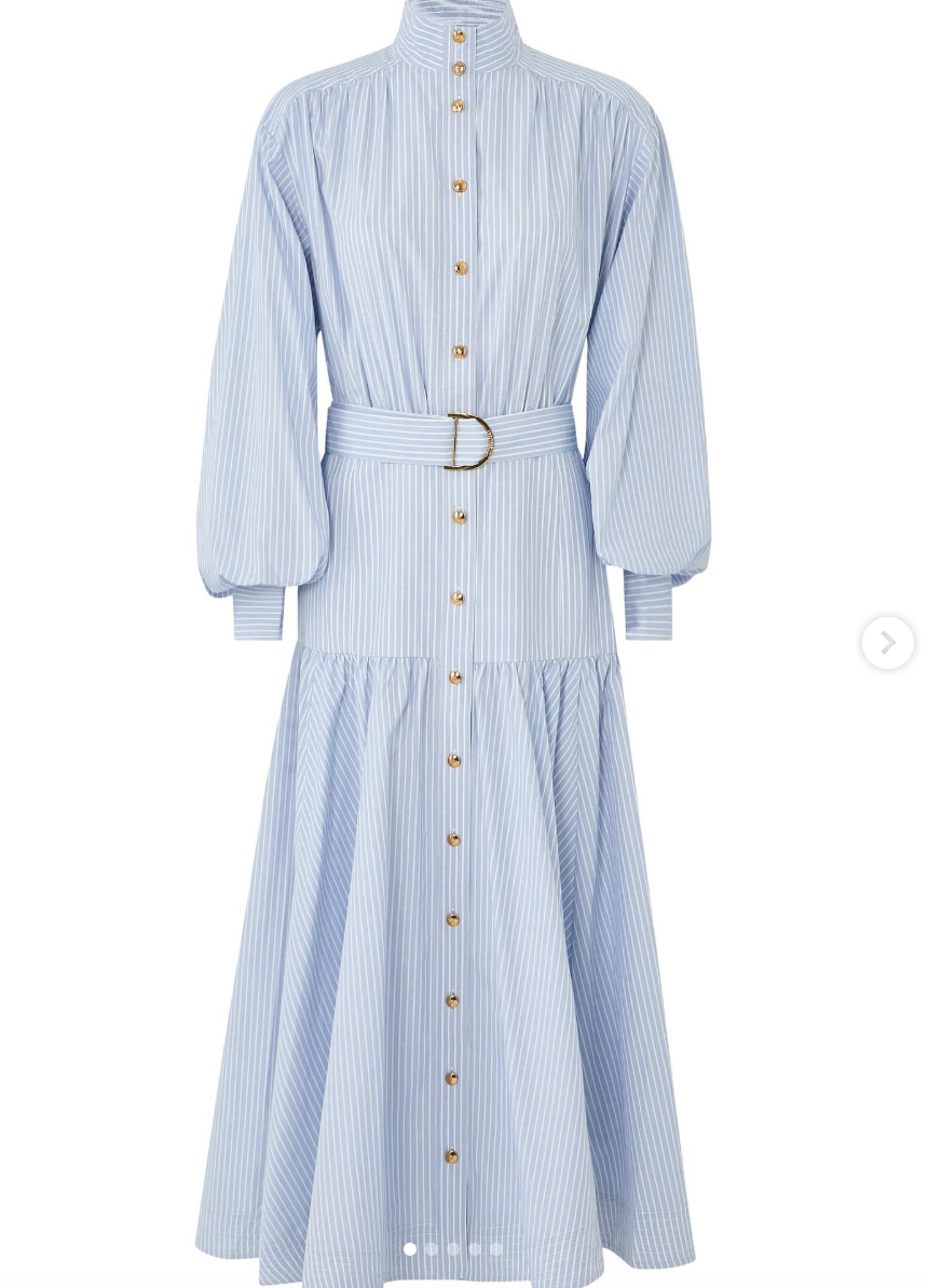 SPECIAL ORDER Stripe Utility Midi Dress