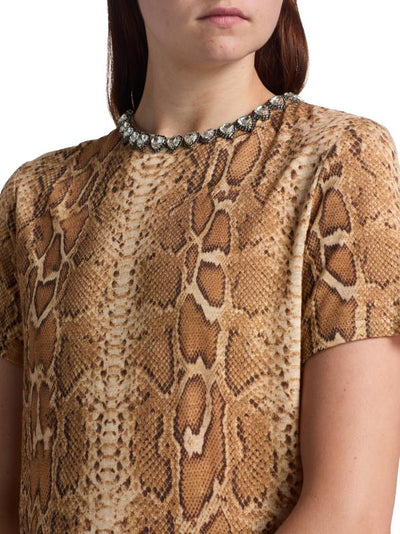 SPECIAL ORDER Embellished Tee (Toffee Snake)