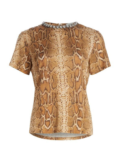 SPECIAL ORDER Embellished Tee (Toffee Snake)