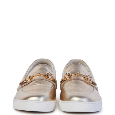 Venice Loafer (Gold Pebble)