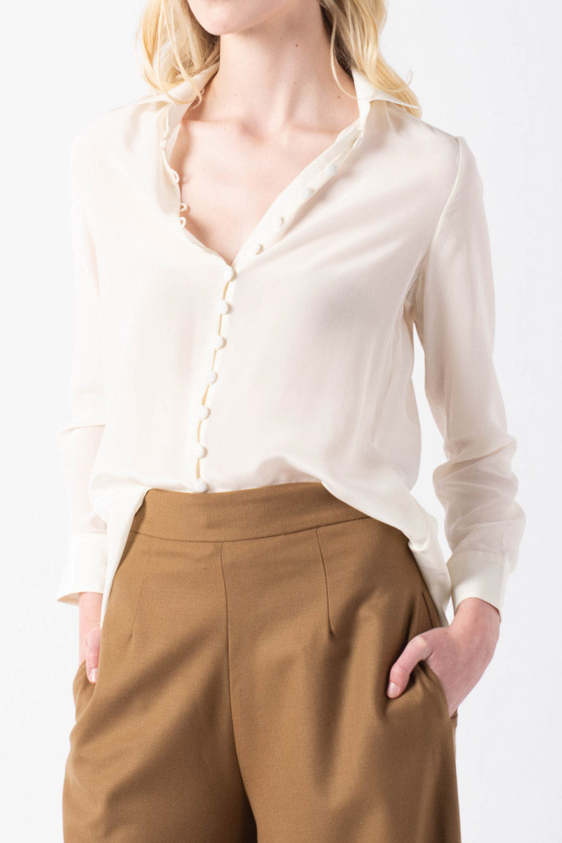Button Shirt (Cream/Silk)