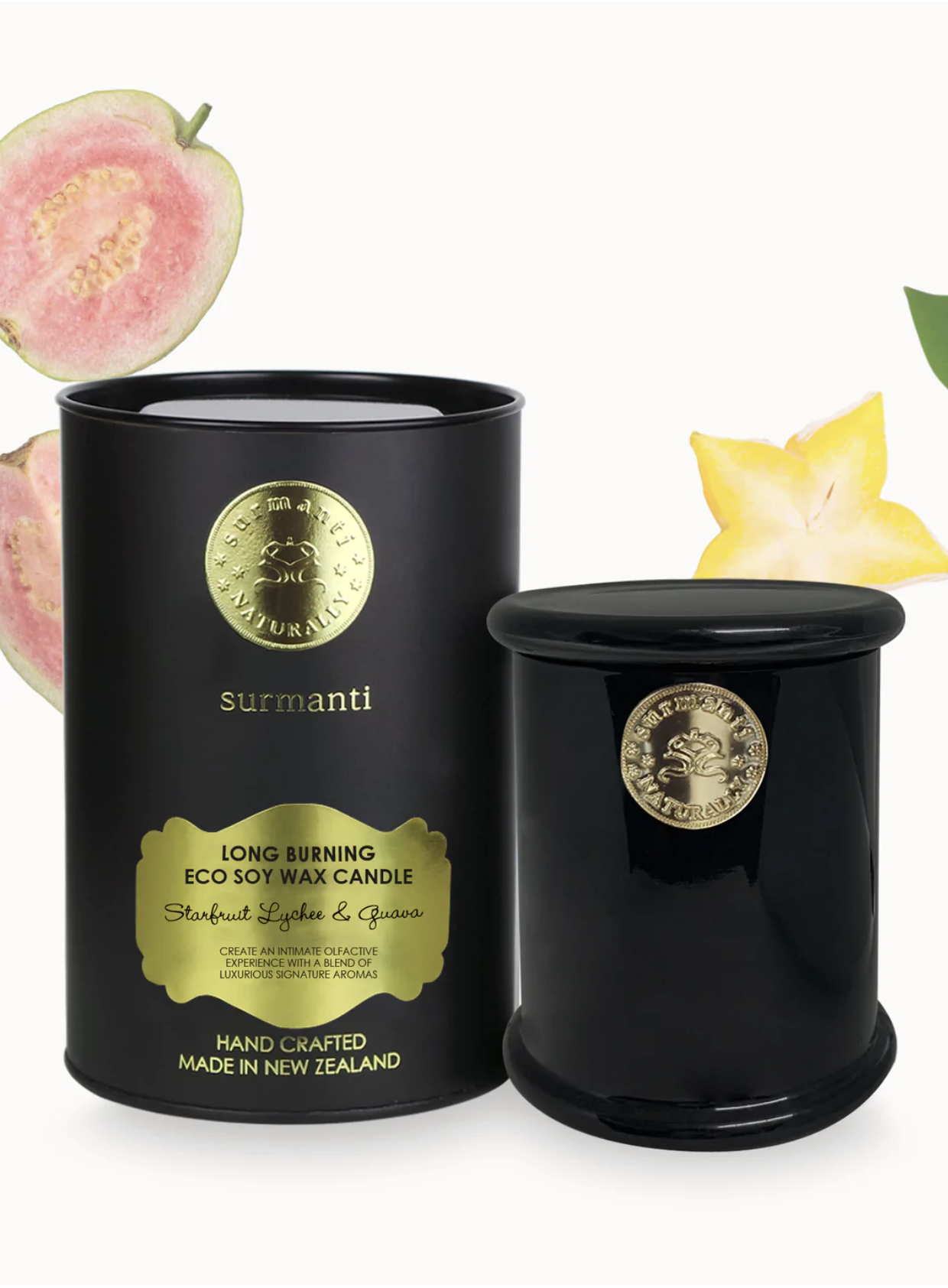 Starfruit Lychee and Guava Long Burning Eco Soy Wax Candle